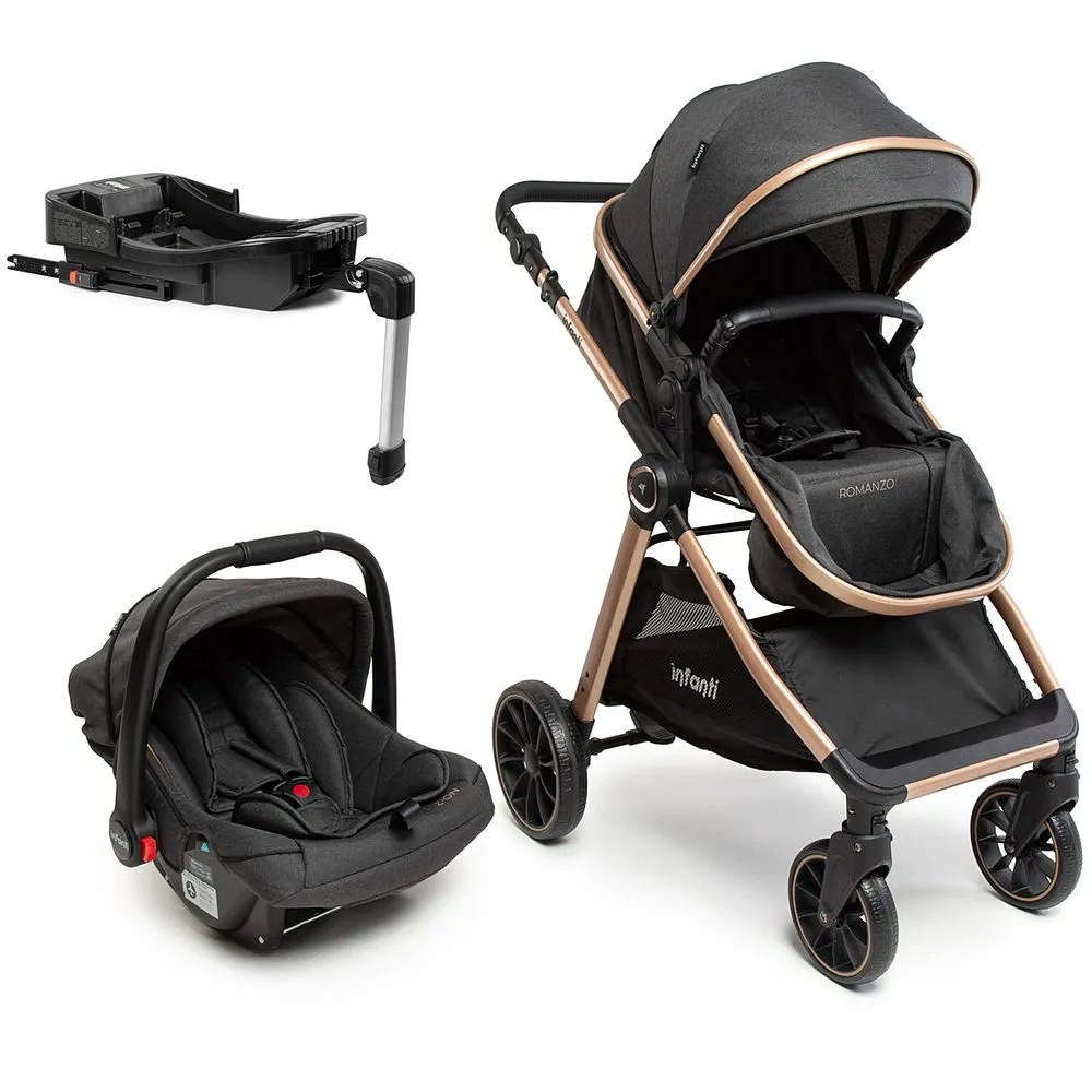 Carrinho Romanzo Trio com Bebê Conforto e Base Isofix — foto 1 de 6