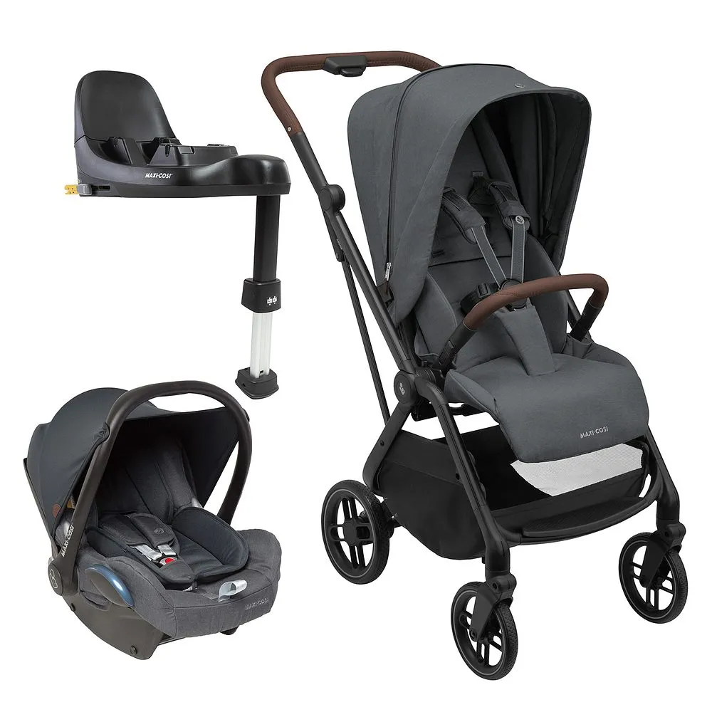 Travel System Leona² Trio Cabriofix Twillic Graphite